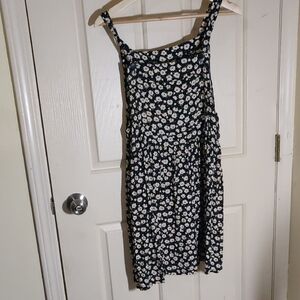 Source Unknown Black and White Floral Mini Dress